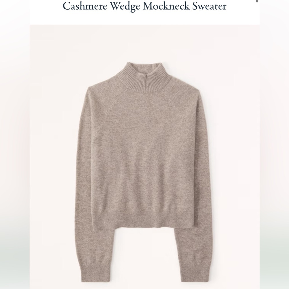 Abercrombie Cashmere Wedge Mockneck Sweater